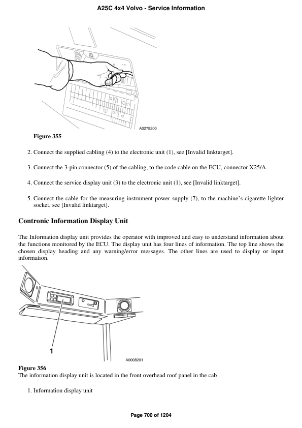Volvo A25C 4×4 Articulated Dump Truck Repair Service Manual Workshop Guide