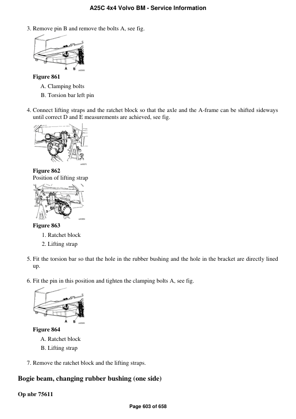 Volvo A25C 4×4 BM Articulated Dump Truck Repair Service Manual Workshop Guide