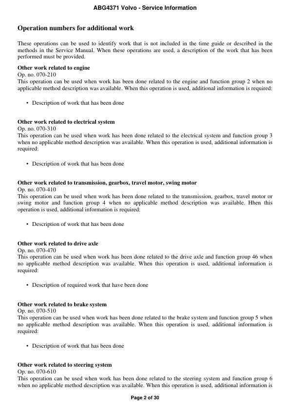 Volvo ABG4371 Pavers Repair Service Manual Workshop Guide