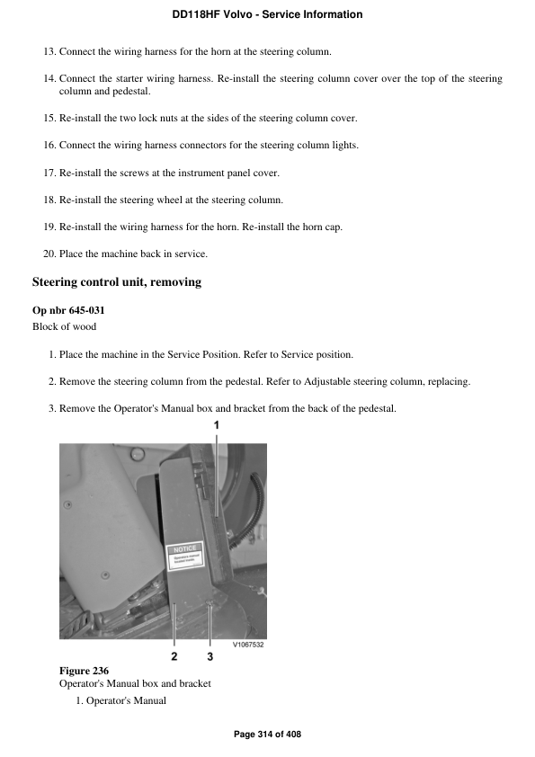 Volvo DD118HF Asphalt Compactors Repair Service Manual Workshop Guide