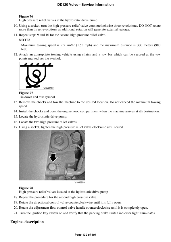 Volvo DD120 Asphalt Compactors Repair Service Manual Workshop Guide