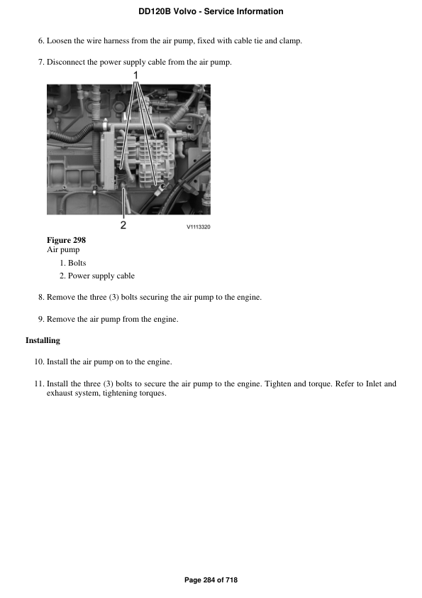 Volvo DD120B Asphalt Compactors Repair Service Manual Workshop Guide