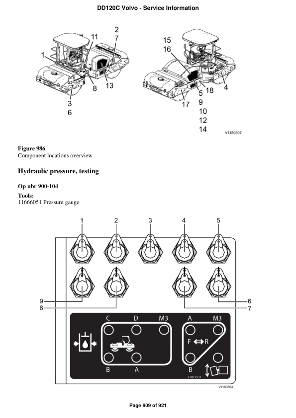 Volvo DD120C Asphalt Compactors Repair Service Manual Workshop Guide