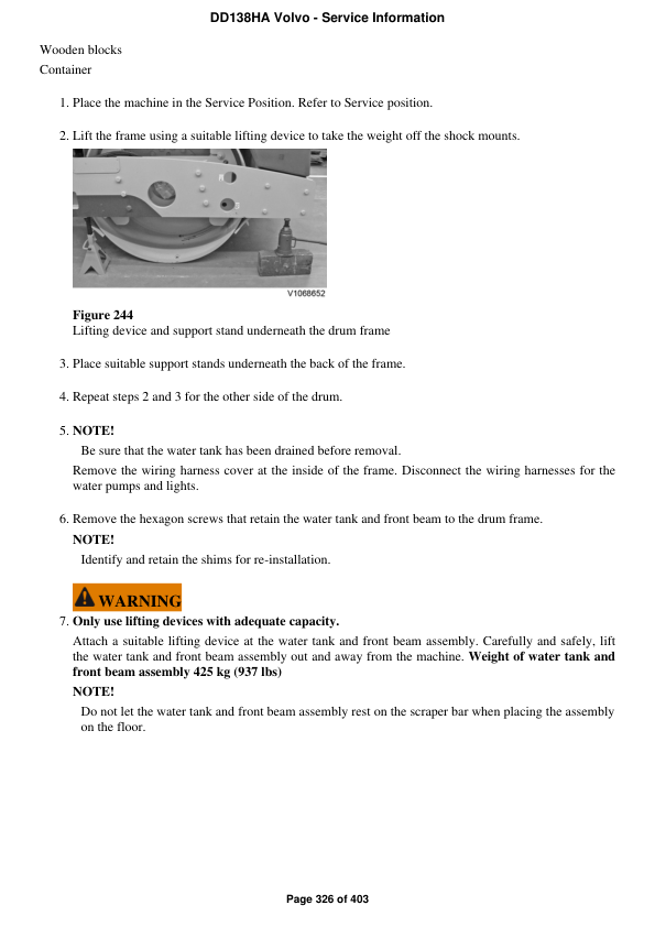 Volvo DD138HA Asphalt Compactors Repair Service Manual Workshop Guide