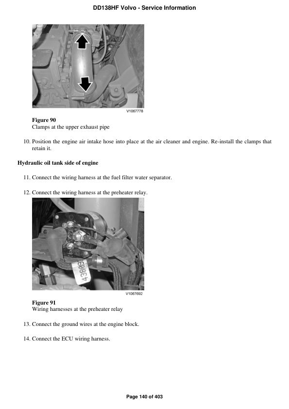 Volvo DD138HF Asphalt Compactors Repair Service Manual Workshop Guide