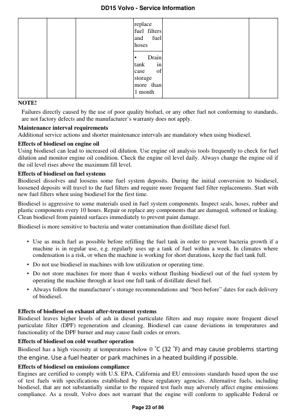 Volvo DD15 Asphalt Compactors Repair Service Manual Workshop Guide