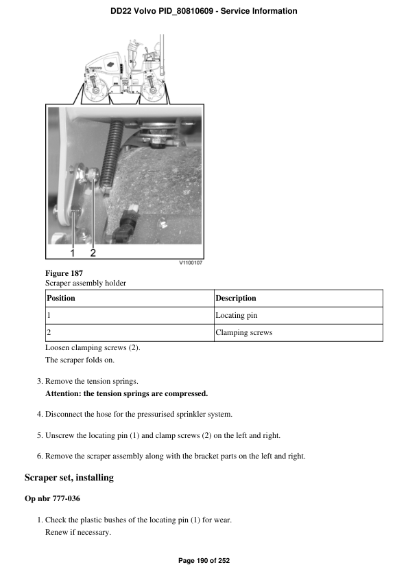 Volvo DD22 Asphalt Compactors Repair Service Manual Workshop Guide