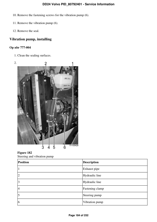 Volvo DD24 Asphalt Compactors Repair Service Manual Workshop Guide