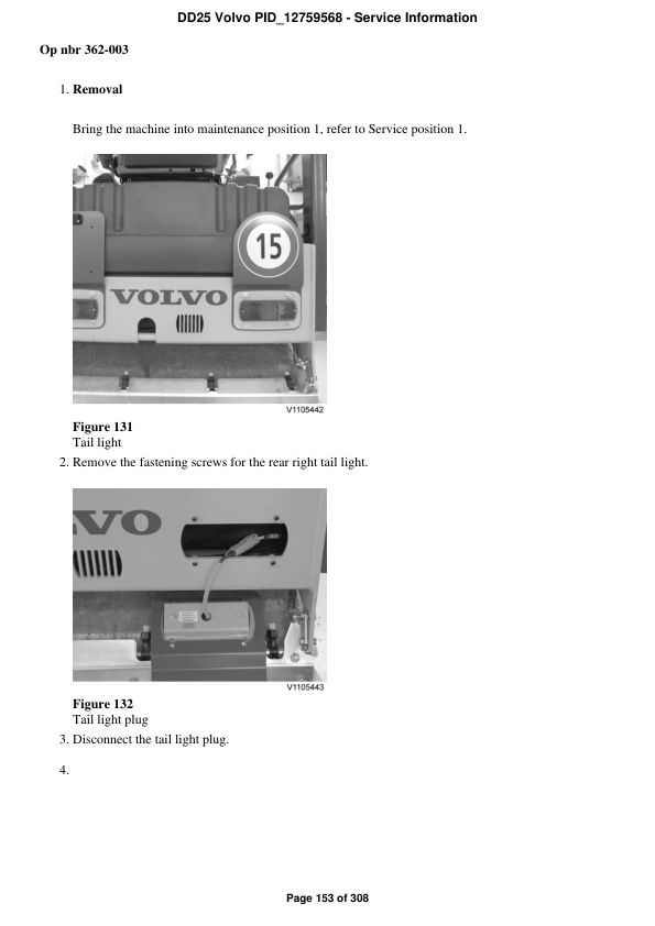 Volvo DD25 Asphalt Compactors Repair Service Manual Workshop Guide