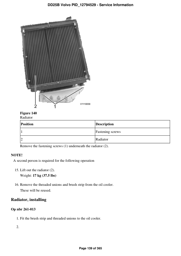 Volvo DD25B Asphalt Compactors Repair Service Manual Workshop Guide