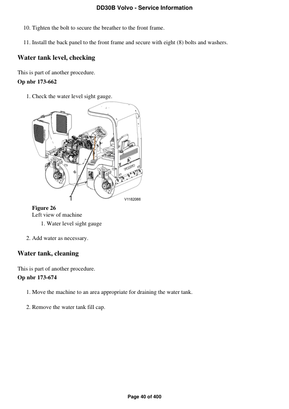 Volvo DD30B Asphalt Compactors Repair Service Manual Workshop Guide