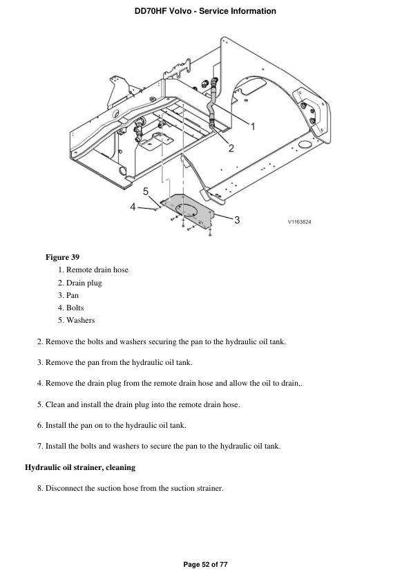 Volvo DD70HF Asphalt Compactors Repair Service Manual Workshop Guide