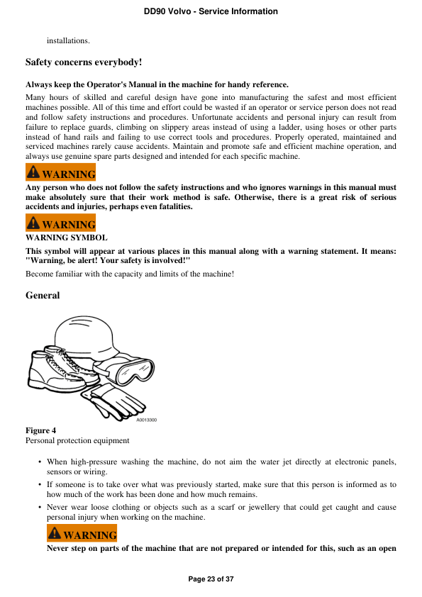 Volvo DD90 Asphalt Compactors Repair Service Manual Workshop Guide