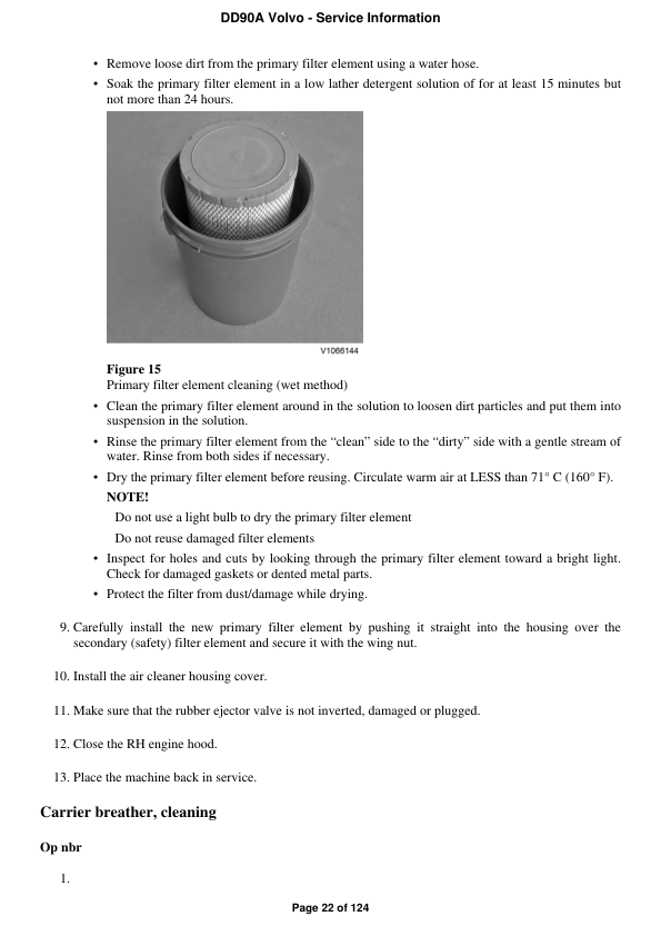 Volvo DD90A Asphalt Compactors Repair Service Manual Workshop Guide