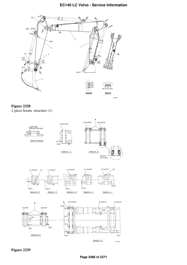 Volvo EC140 LC Excavator Repair Service Manual Workshop Guide