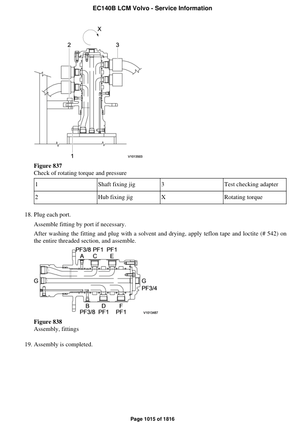 Volvo EC140B LCM Excavator Repair Service Manual Workshop Guide