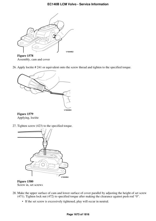 Volvo EC140B LCM Excavator Repair Service Manual Workshop Guide