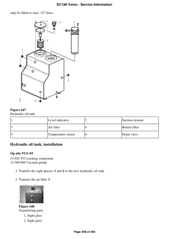 Volvo EC160 Excavator Repair Service Manual Workshop Guide