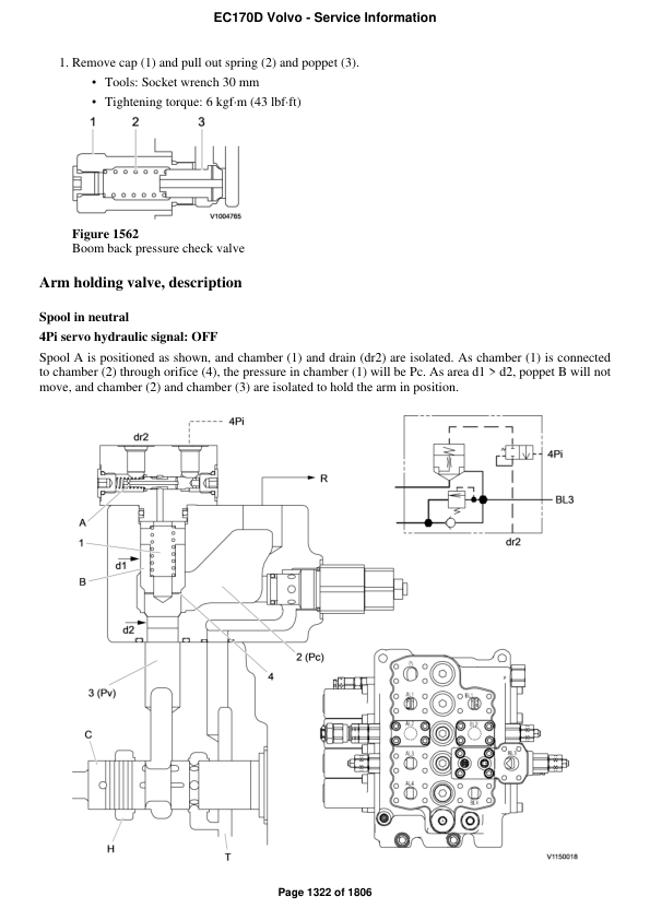 Volvo EC170D Excavator Repair Service Manual Workshop Guide
