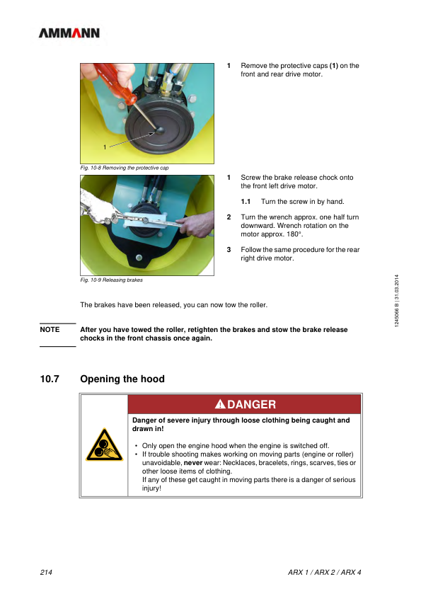 Ammann ARX 12, ARX 16, ARX 16 K, ARX 20, ARX 23, ARX 23 K Tandem Roller Workshop Repair Manual Workshop Guide
