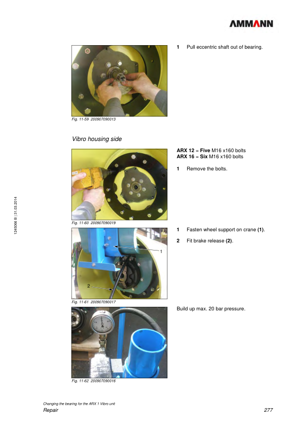 Ammann ARX 26, ARX 26 K, ARX 36, ARX 40, ARX 40 K, ARX 45 Tandem Roller Workshop Repair Manual Workshop Guide