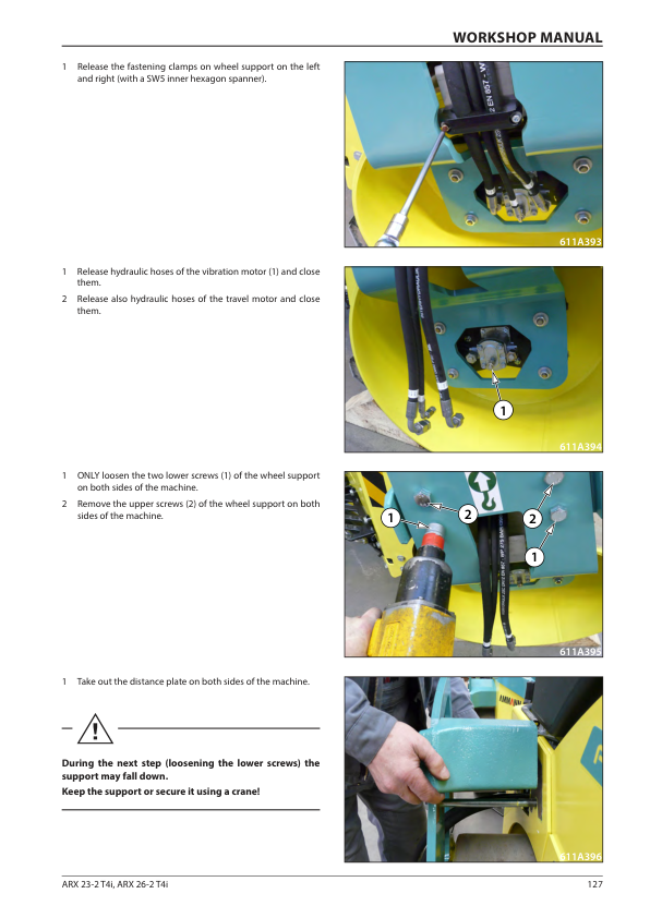 Ammann ARX 23-2, ARX 23-2C Tandem Roller Workshop Repair Manual Workshop Guide