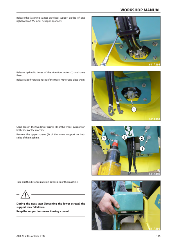 Ammann ARX 26-2, ARX 26-2C Tandem Roller Workshop Repair Manual Workshop Guide