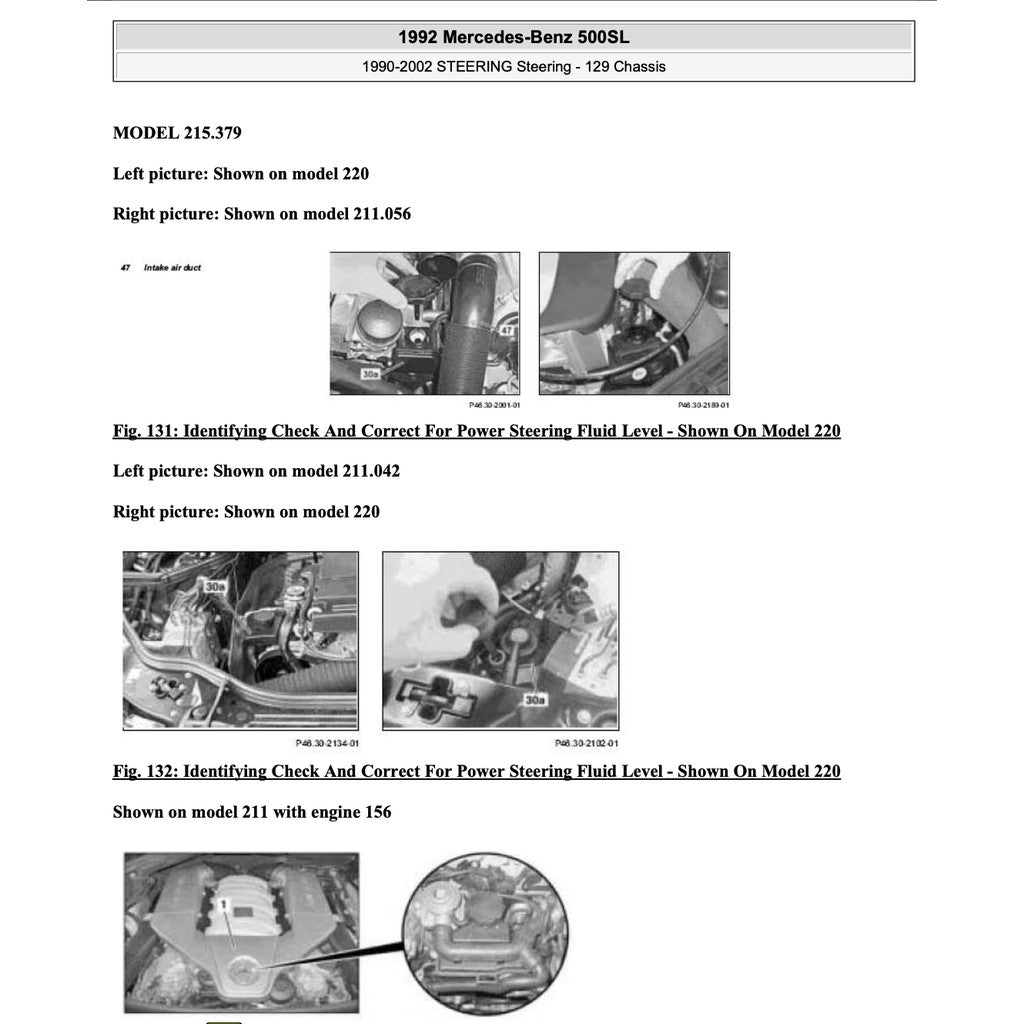 MERCEDES BENZ SL-CLASS R129 1989-1998 Full Manual Set – Repair & Maintenance Manual