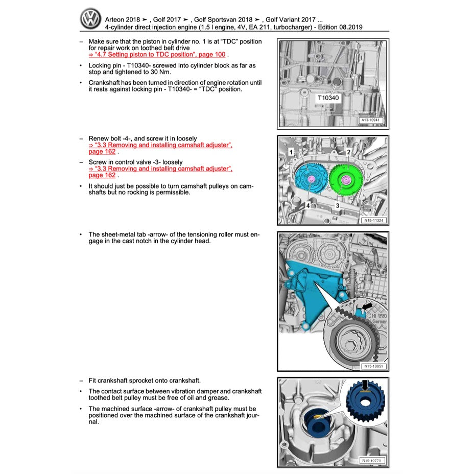 VW PASSAT B8 2015-2022 Full Manual Set – Repair & Maintenance Manual