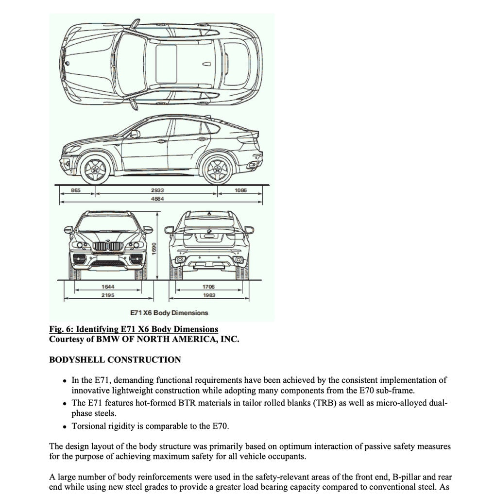 BMW X6 E71 2008-2014 Full Manual Set – Repair & Maintenance Manual