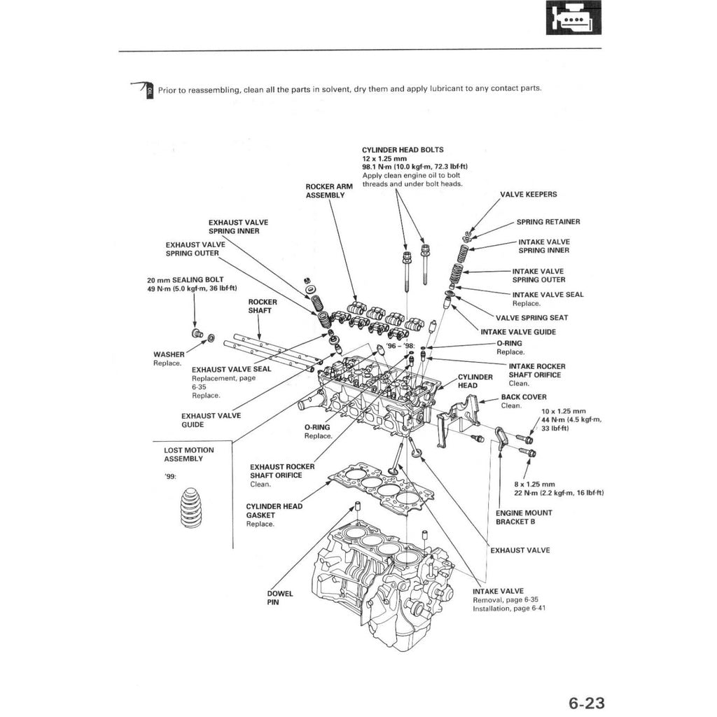 HONDA PRELUDE BB5-9 1997-2001 Full Manual Set – Repair & Maintenance Manual