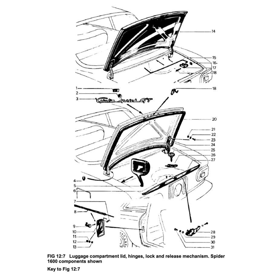 ALFA ROMEO GIULIA & SPIDER 1962-1978 Full Manual Set – OWNER WORKSHOP MANUAL - BROOKLANDS/AUTOBOOK