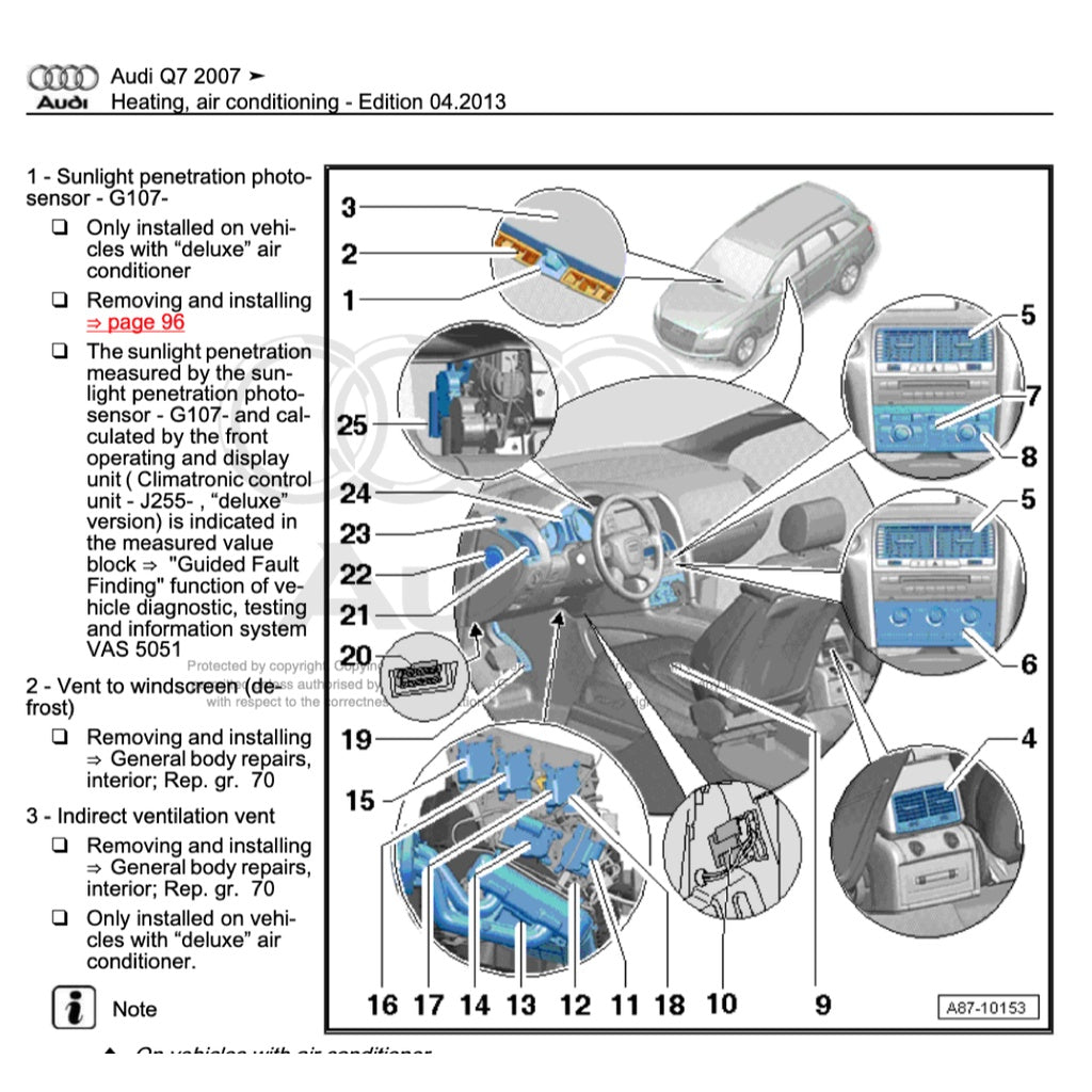 AUDI Q7 4L 2006-2015 Full Manual Set – Repair & Maintenance Manual