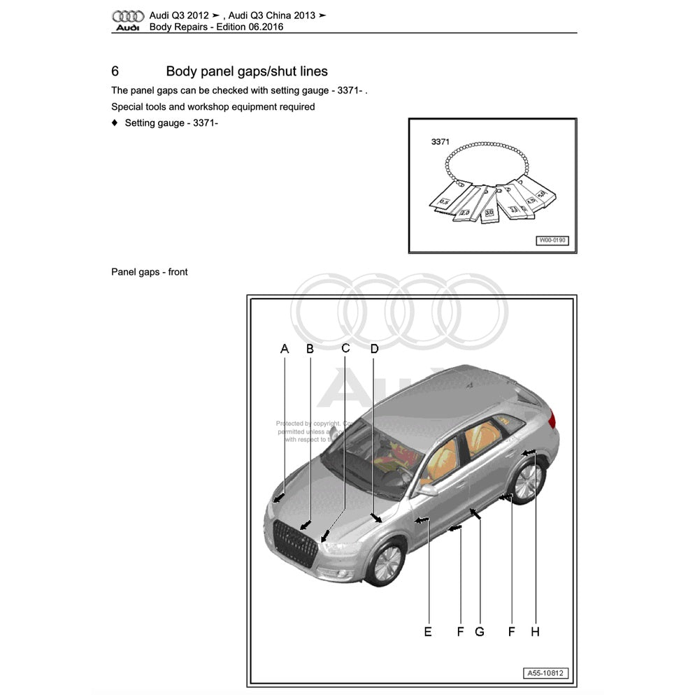 AUDI Q3 8U 2011-2018 Full Manual Set – Repair & Maintenance Manual