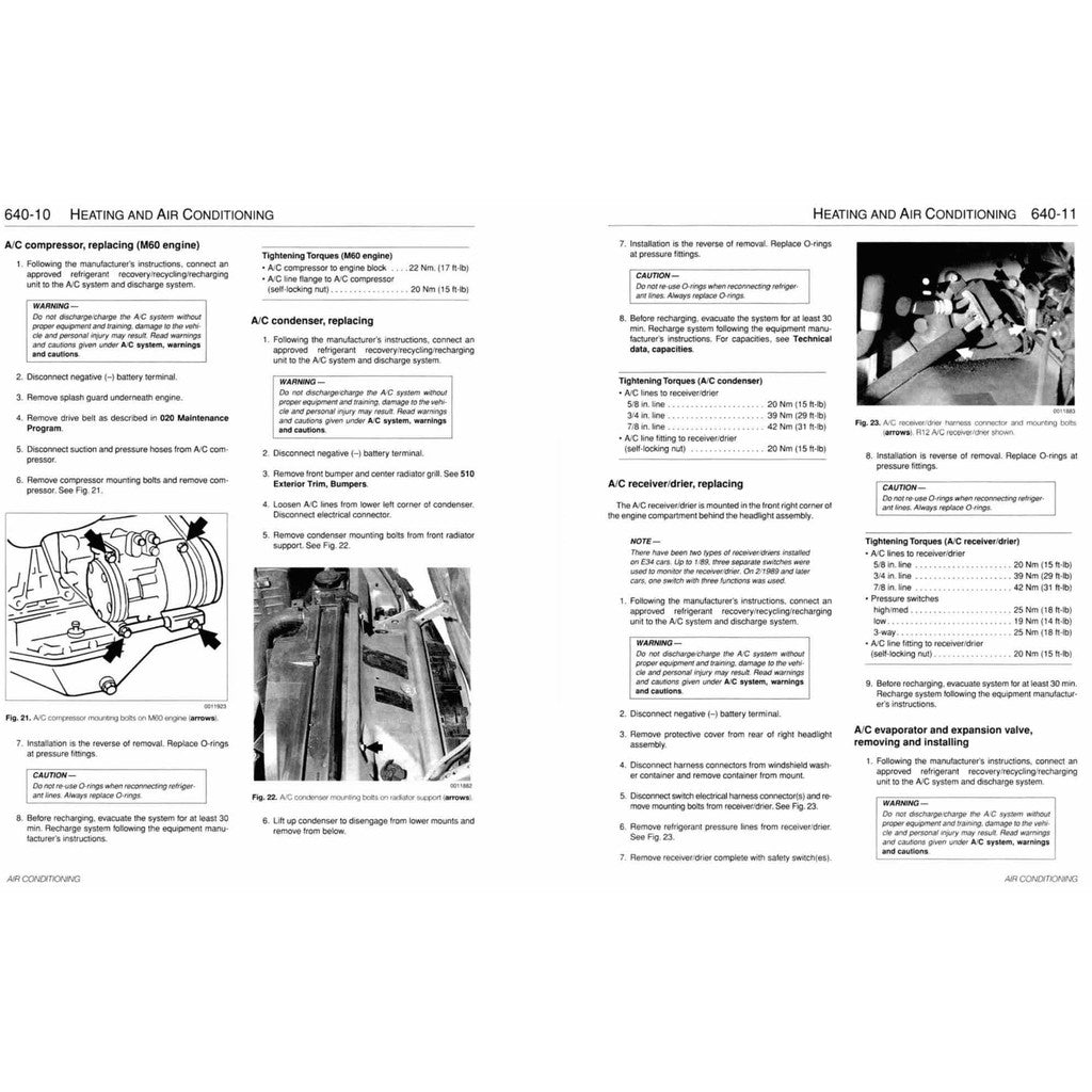 BMW 5 SERIES E34 1989-1995 Full Manual Set – Repair & Maintenance Manual
