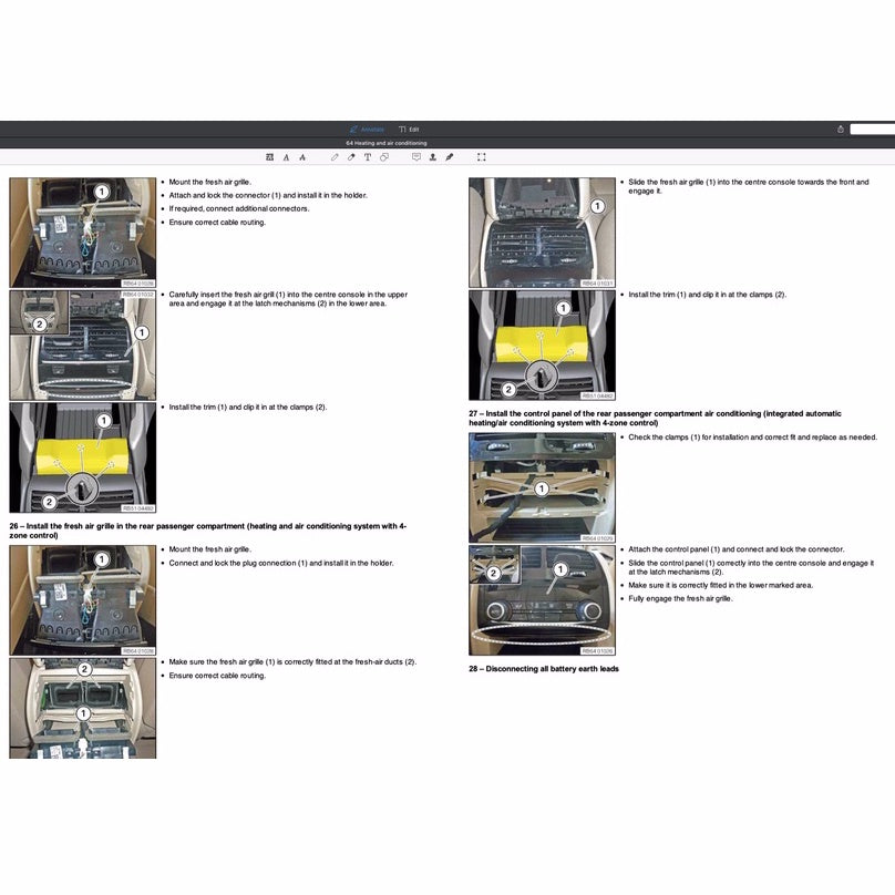 BMW 5 SERIES G30 530e 2017-2022 Full Manual Set – Repair & Maintenance Manual