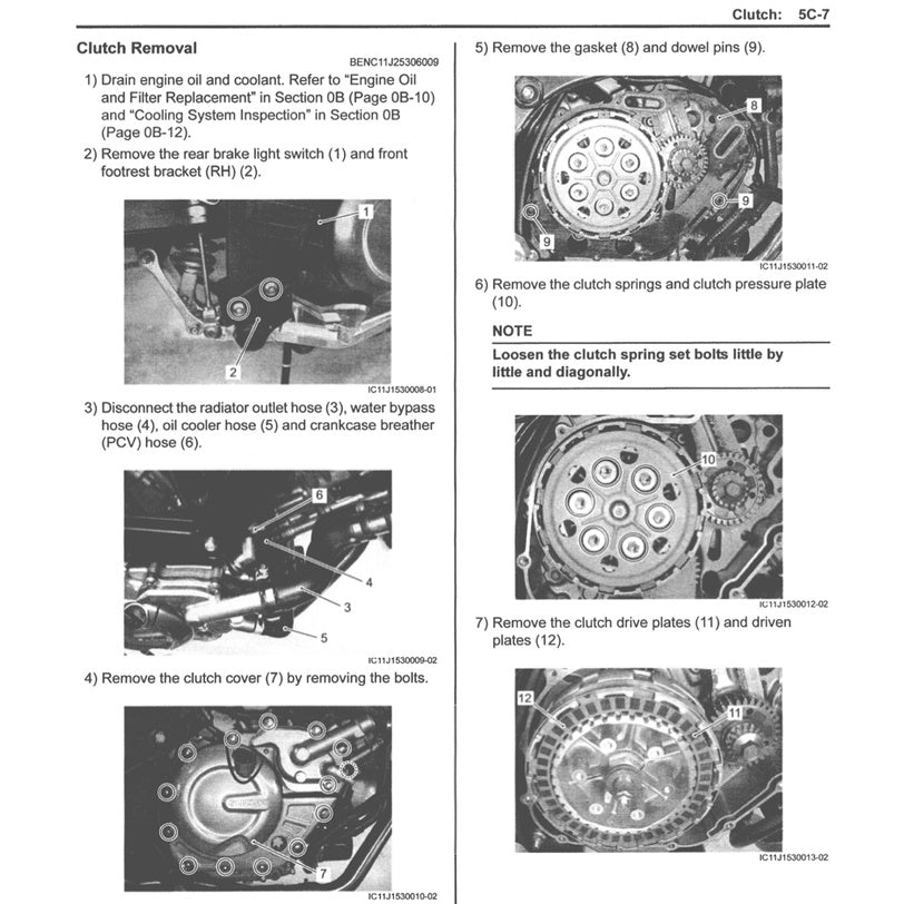 SUZUKI V STORM V STROM VSTROM DL650 2012-2016 Full Manual Set – Repair & Maintenance Manual and Spare Parts Catalog and OWNER' MANUAL