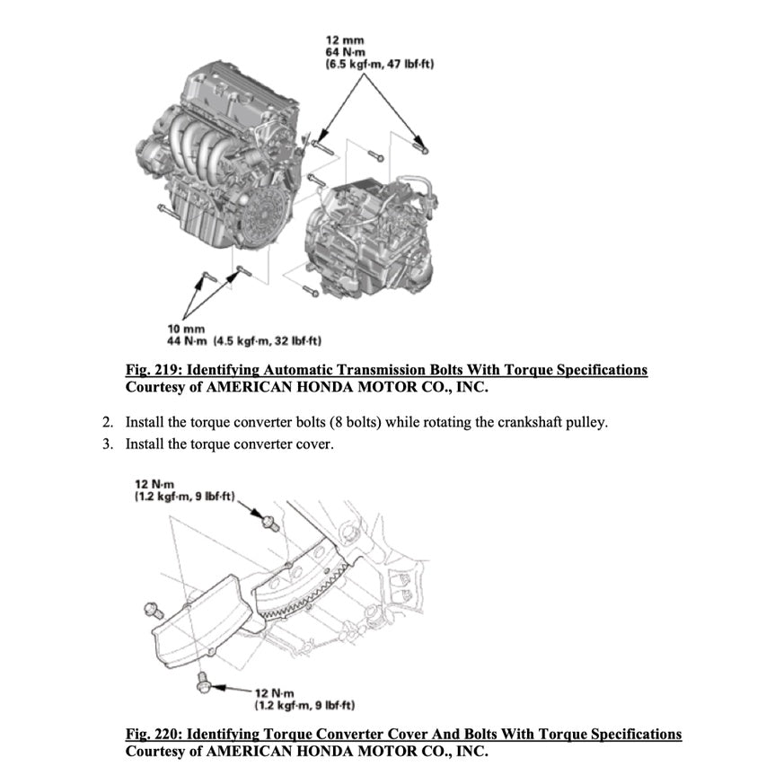 CRV HONDA CR-V RM/RE 2012-2016 Full Manual Set – Repair & Maintenance Manual