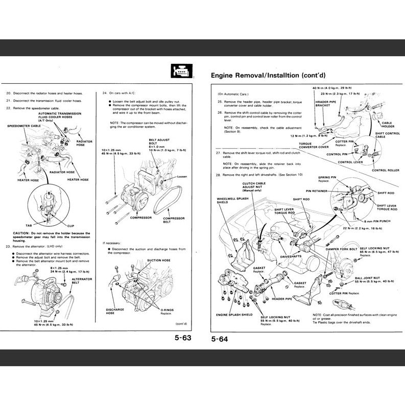 HONDA CIVIC & CRX 4 ED/EE/EF/SH 1988-1991 Full Manual Set – Repair & Maintenance Manual