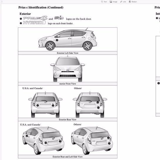 TOYOTA PRIUS-C NHP10 2012-2019 Full Manual Set – Repair & Maintenance Manual