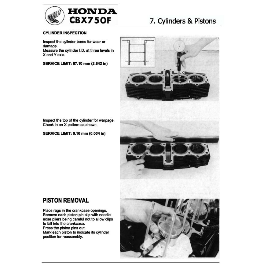 HONDA CBX 750F 1983-1988 Full Manual Set – Repair & Maintenance Manual and Spare Parts Catalog and User Handbook