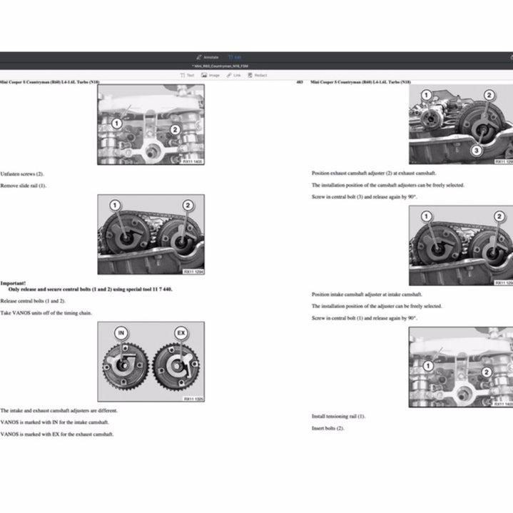 MINI COUNTRYMAN COOPER S R60 / N18 2010-2016 Full Manual Set – Repair & Maintenance Manual