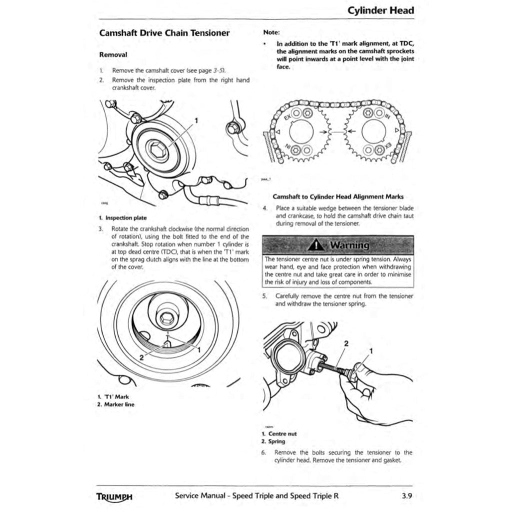 TRIUMPH SPEED TRIPLE/ R 1050 2011-2016 Full Manual Set – Repair & Maintenance Manual and User Handbook
