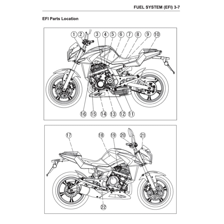 CFMOTO 650NK CF650 2013-2016 Full Manual Set – Repair & Maintenance Manual and User Handbook