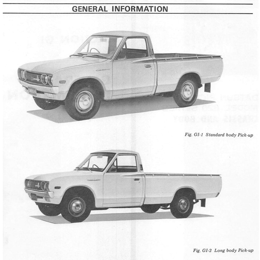 DATSUN PICKUP 620 1972-1979 Full Manual Set – Repair & Maintenance Manual