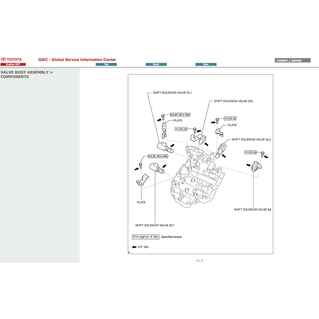 TOYOTA CAMRY ACV ASV 50/51 2012-2017 Full Manual Set – ONLINE Repair & Maintenance Manual