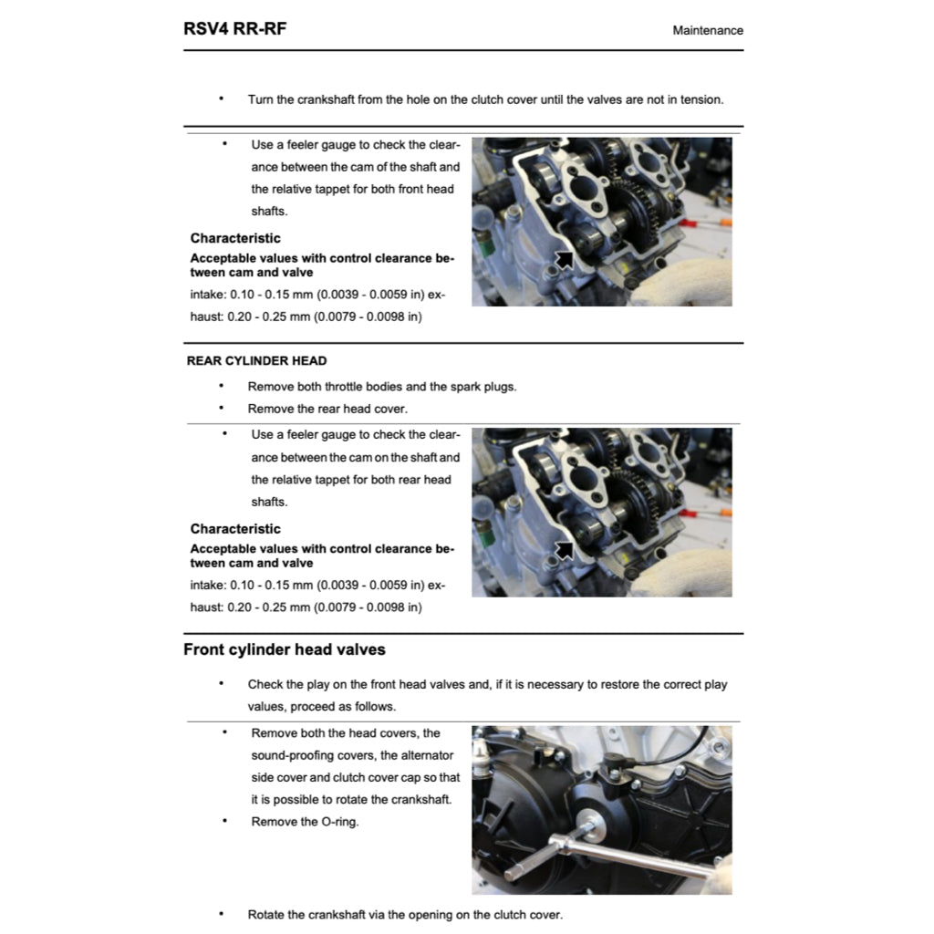 APRILIA RSV4 2009-2022 Full Manual Set – Repair & Maintenance Manual and Spare Parts Catalog and User Handbook