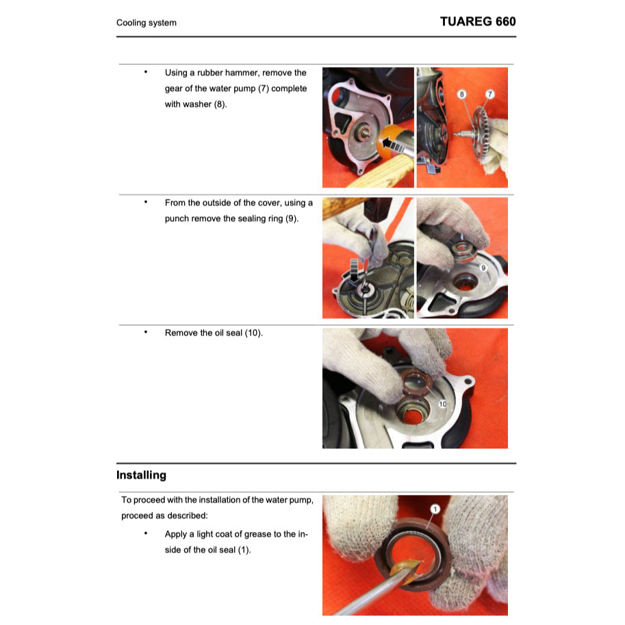 APRILIA TUAREG 660 2021+ Full Manual Set – Repair & Maintenance Manual and Spare Parts Catalog and User Handbook