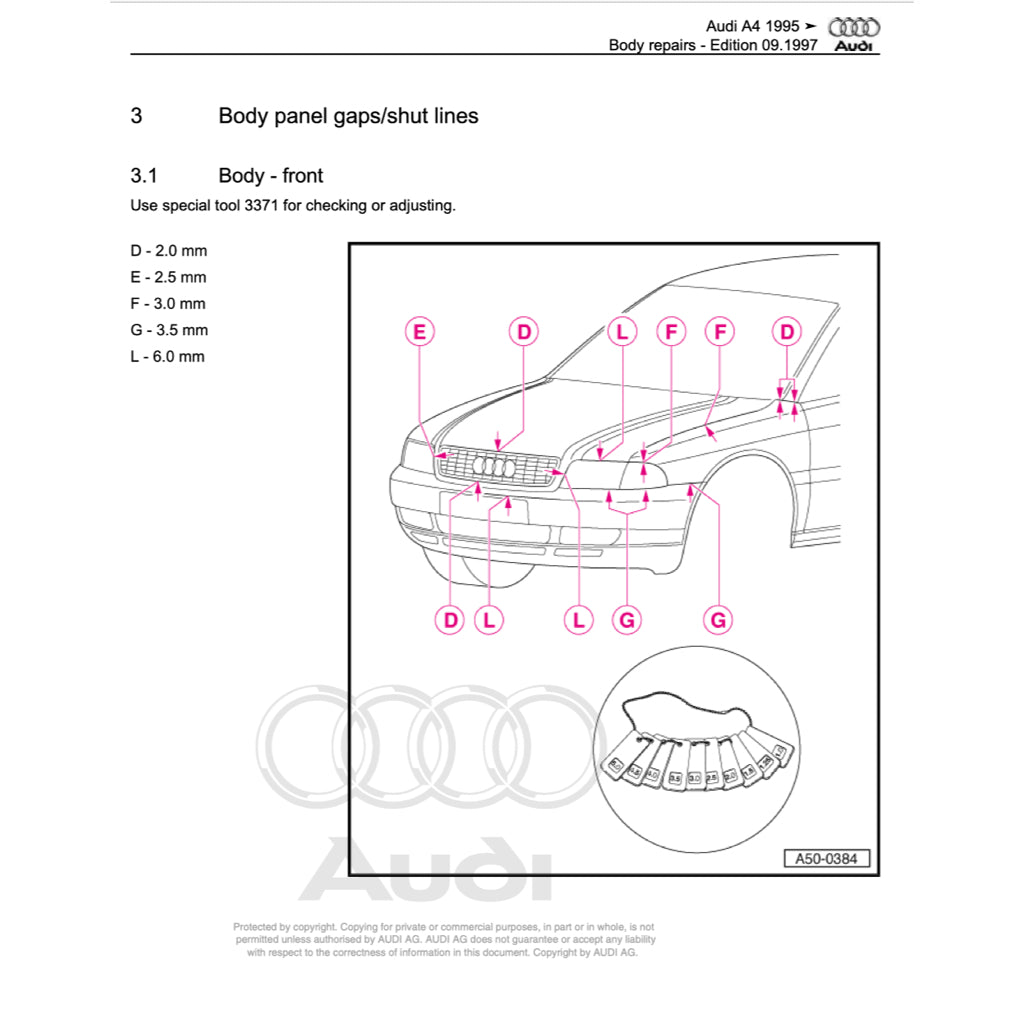 Audi A4 B5 Full Manual Set – 1995-2001 SERVICE REPAIR WORKSHOP MANUAL