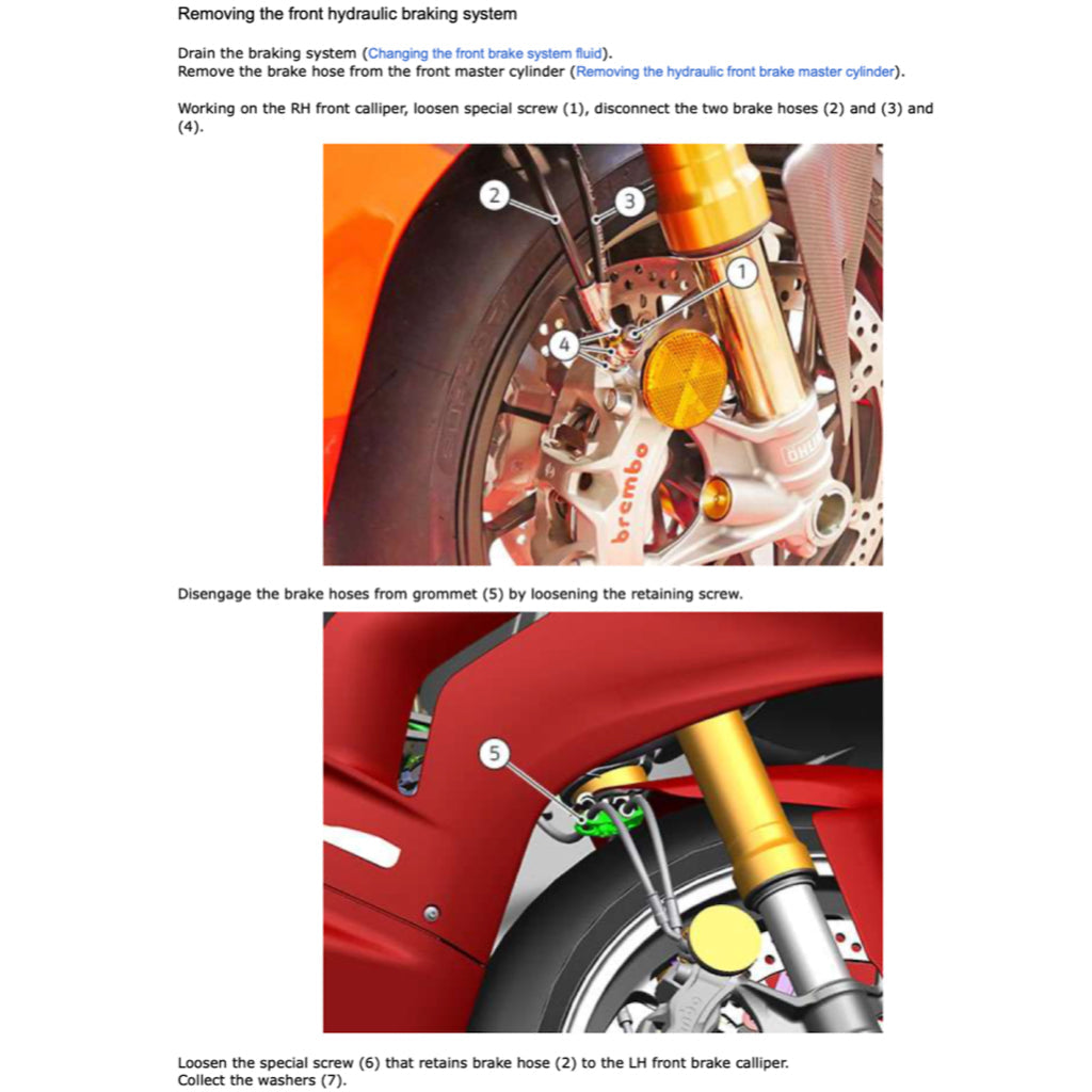 DUCATI PANIGALE V4R 2023+ Full Manual Set – Repair & Maintenance Manual and Spare Parts Catalog and User Handbook